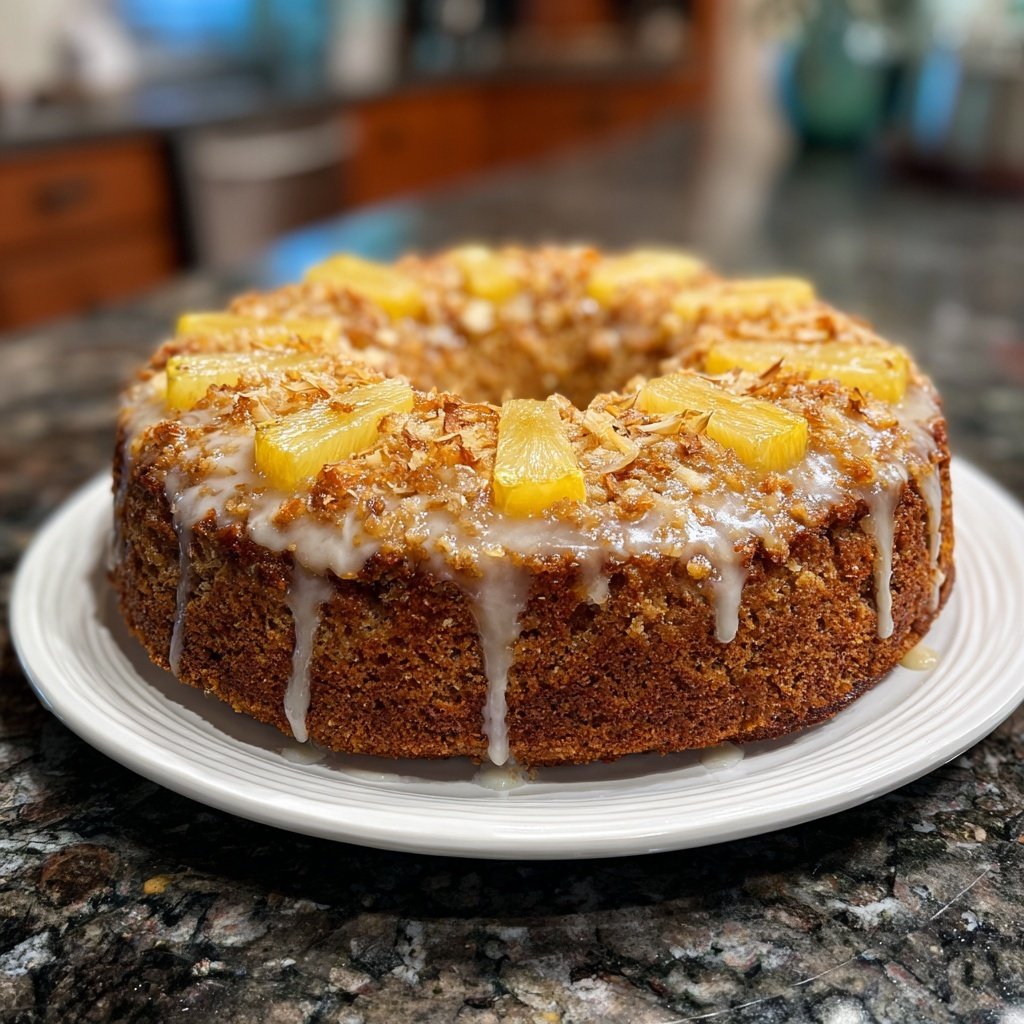 Karottenkuchen mit Ananas