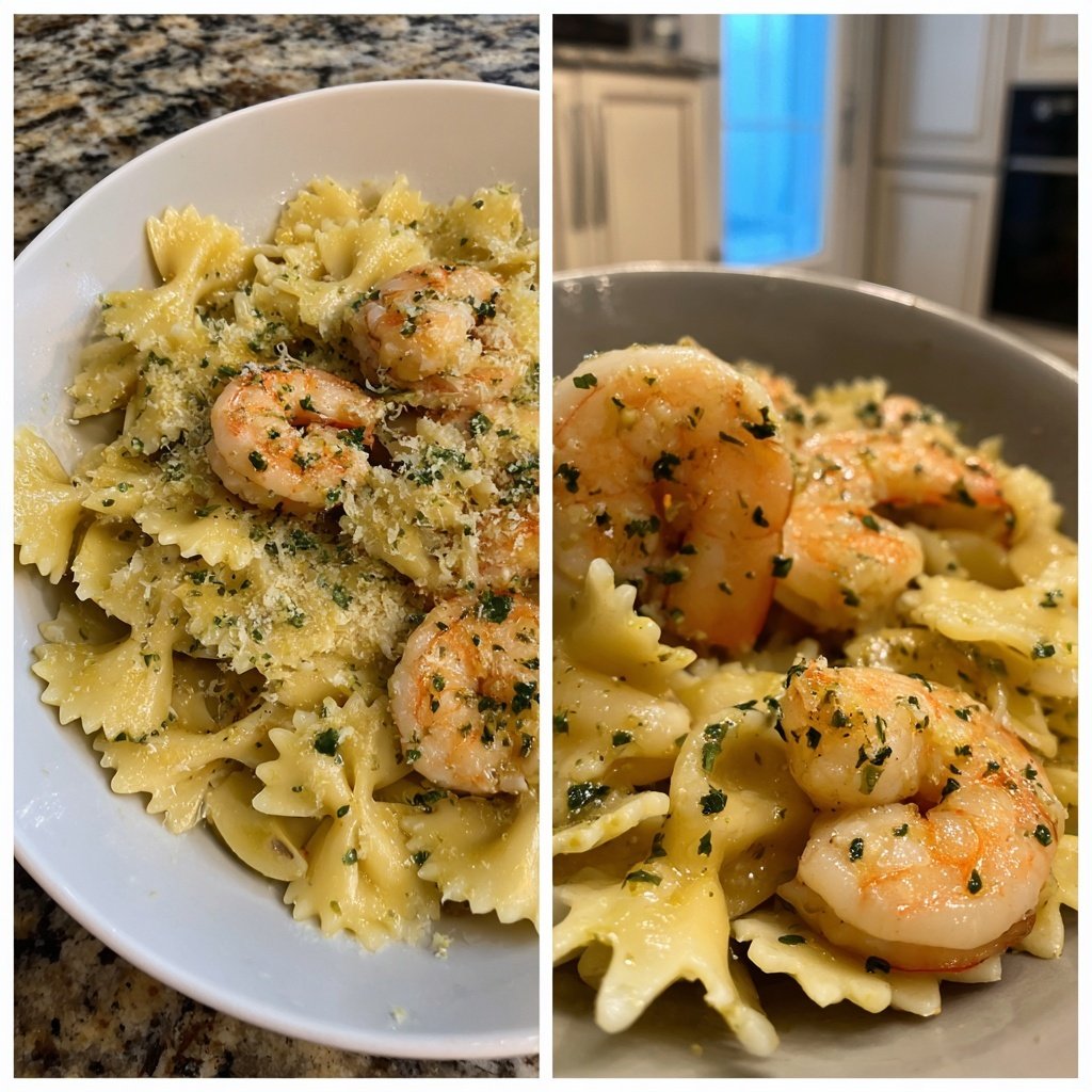Pasta mit Garnelen und Zitronenbutter