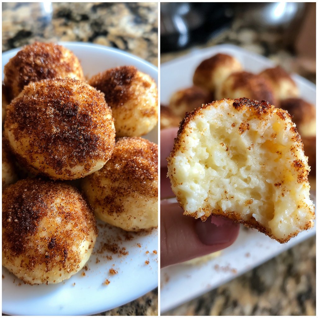 Quarkbällchen mit Zimt-Zucker