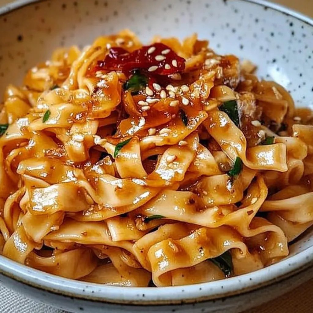 Würzige Knoblauch-Chili-Nudeln