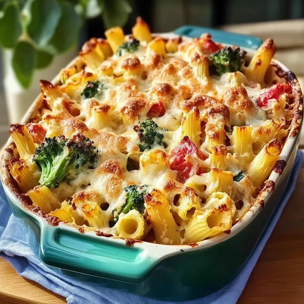 Vegetarischer Nudelauflauf