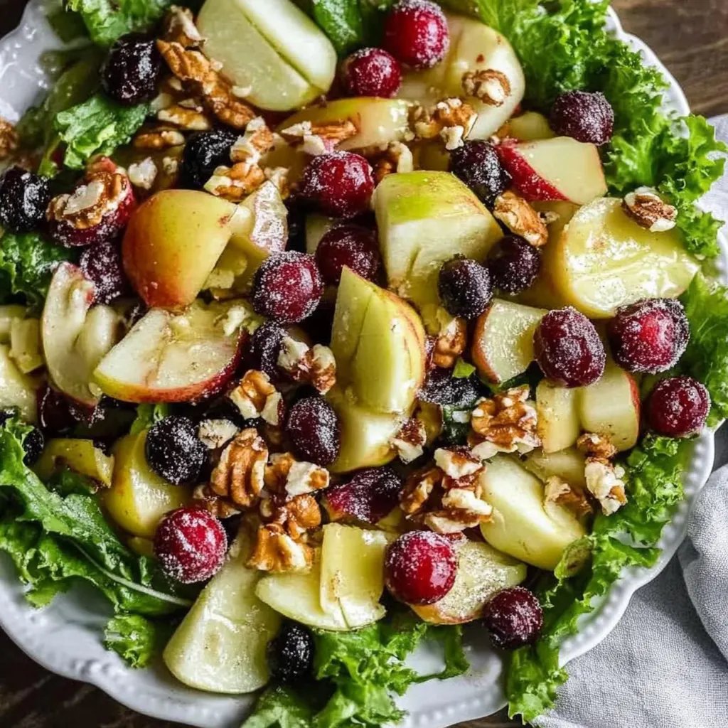 Apfel-Cranberry-Salat