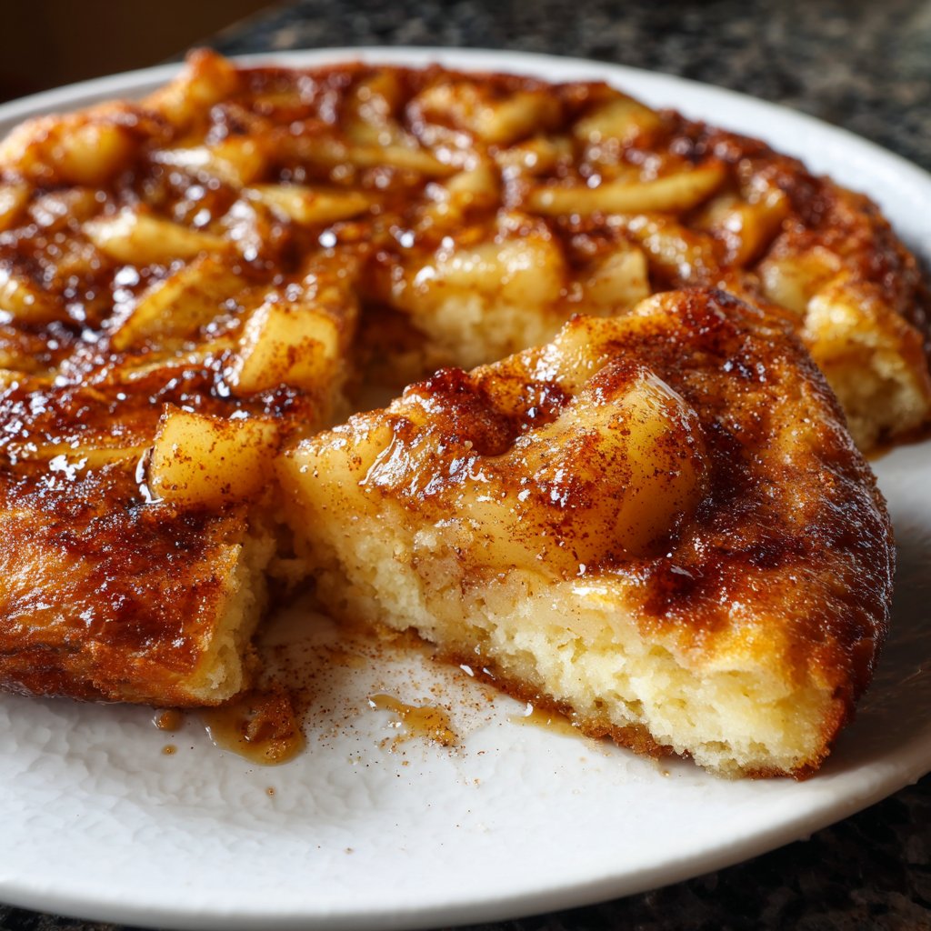 Pfannkuchen mit Birnen und Zimt