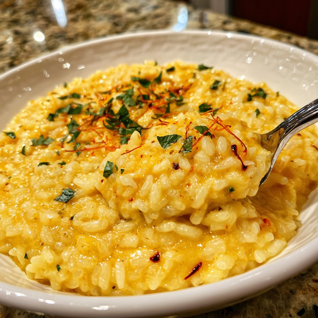 Safranrisotto für ein besonderes Dinner