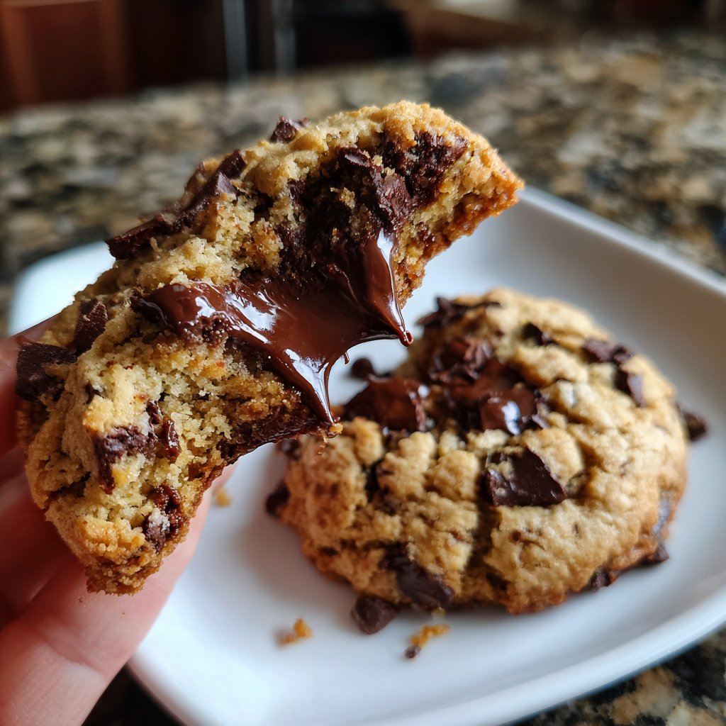 Cookies mit dunkler Schokolade