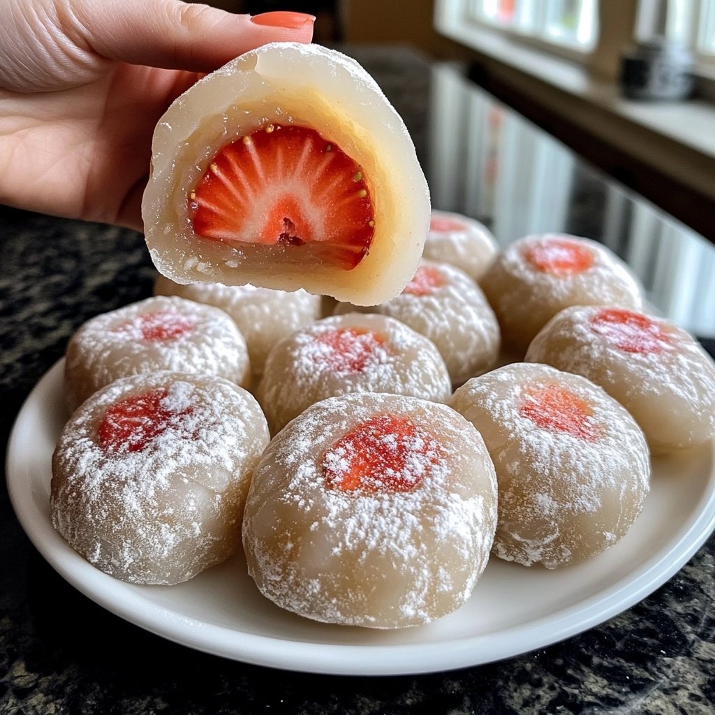 Erdbeer-Mochi