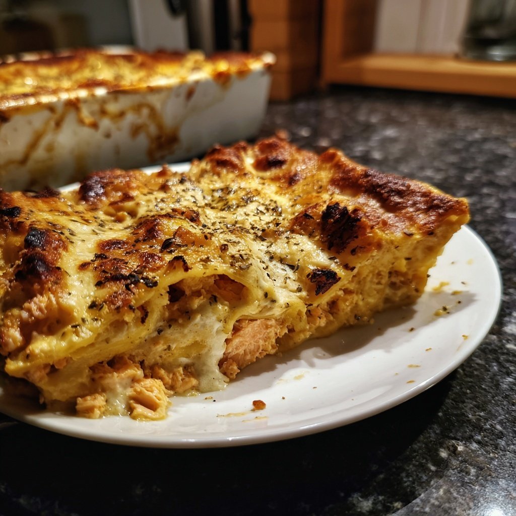 Lasagne mit Lachs und Sahnesauce