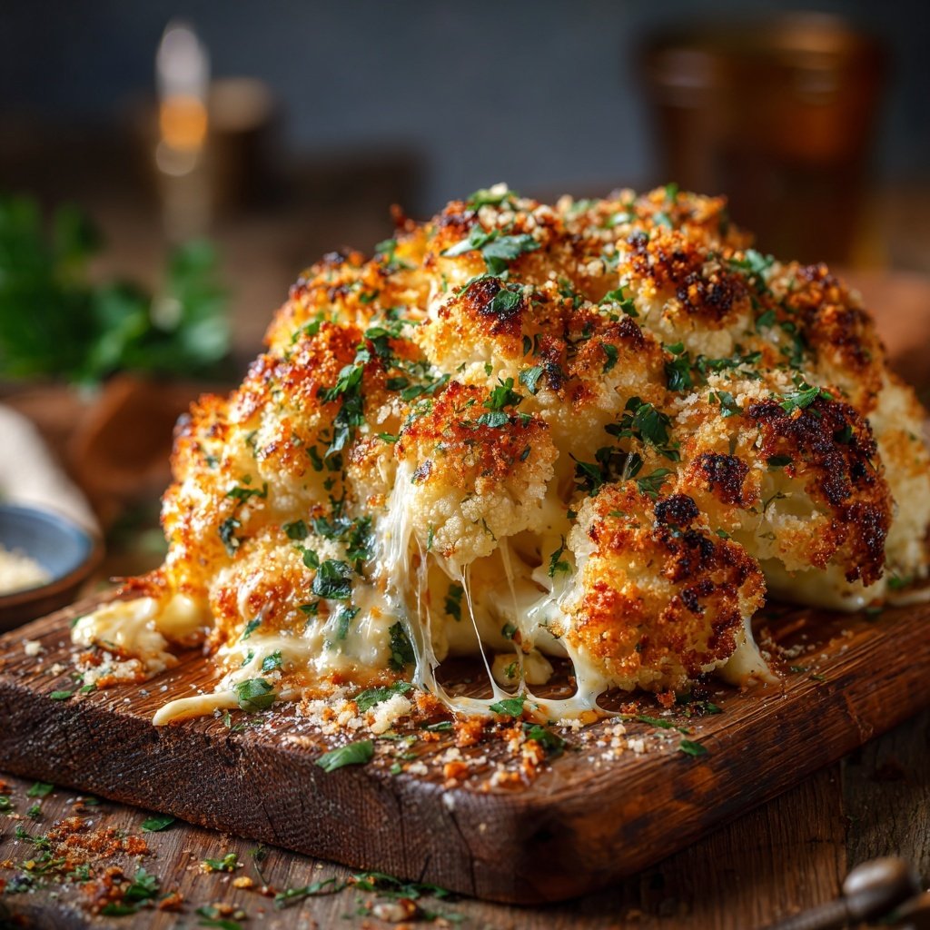 Überbackener Blumenkohl mit Käse