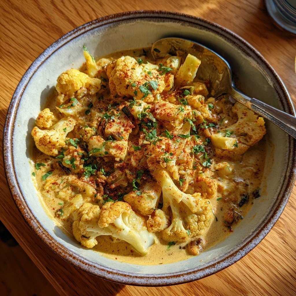 Blumenkohl Curry Mit Erdnussnote