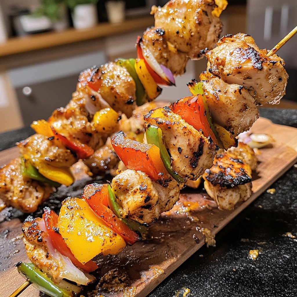 Hähnchenbrust Spieße