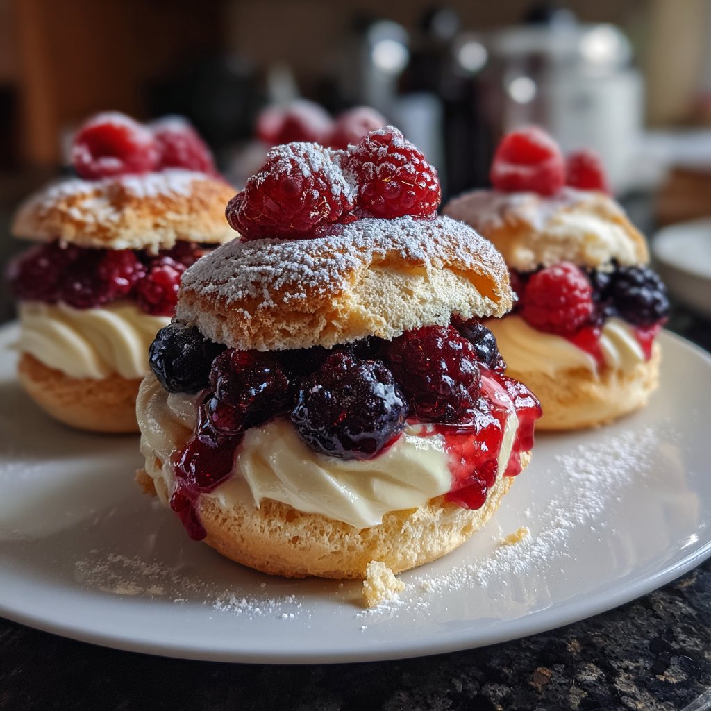 Mini-Törtchen mit Beeren