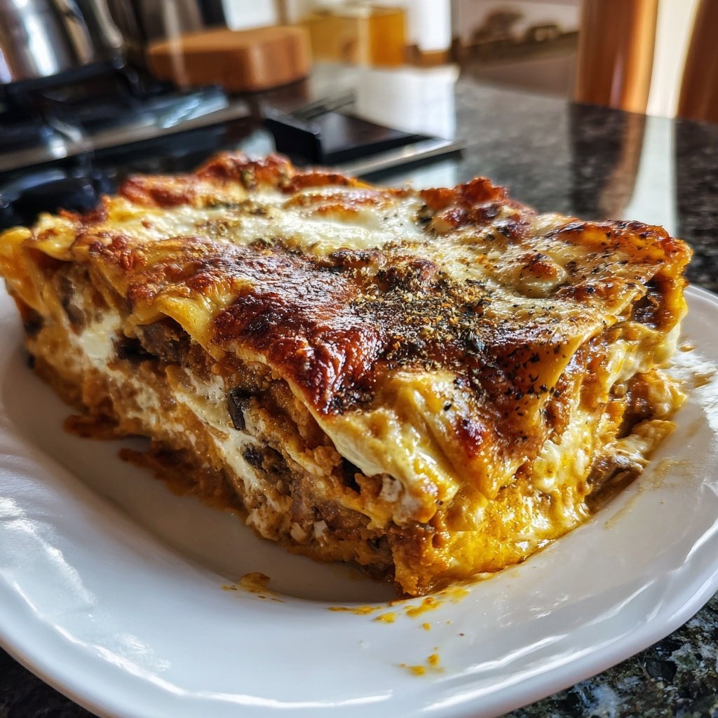 Lasagne mit Pilzen
