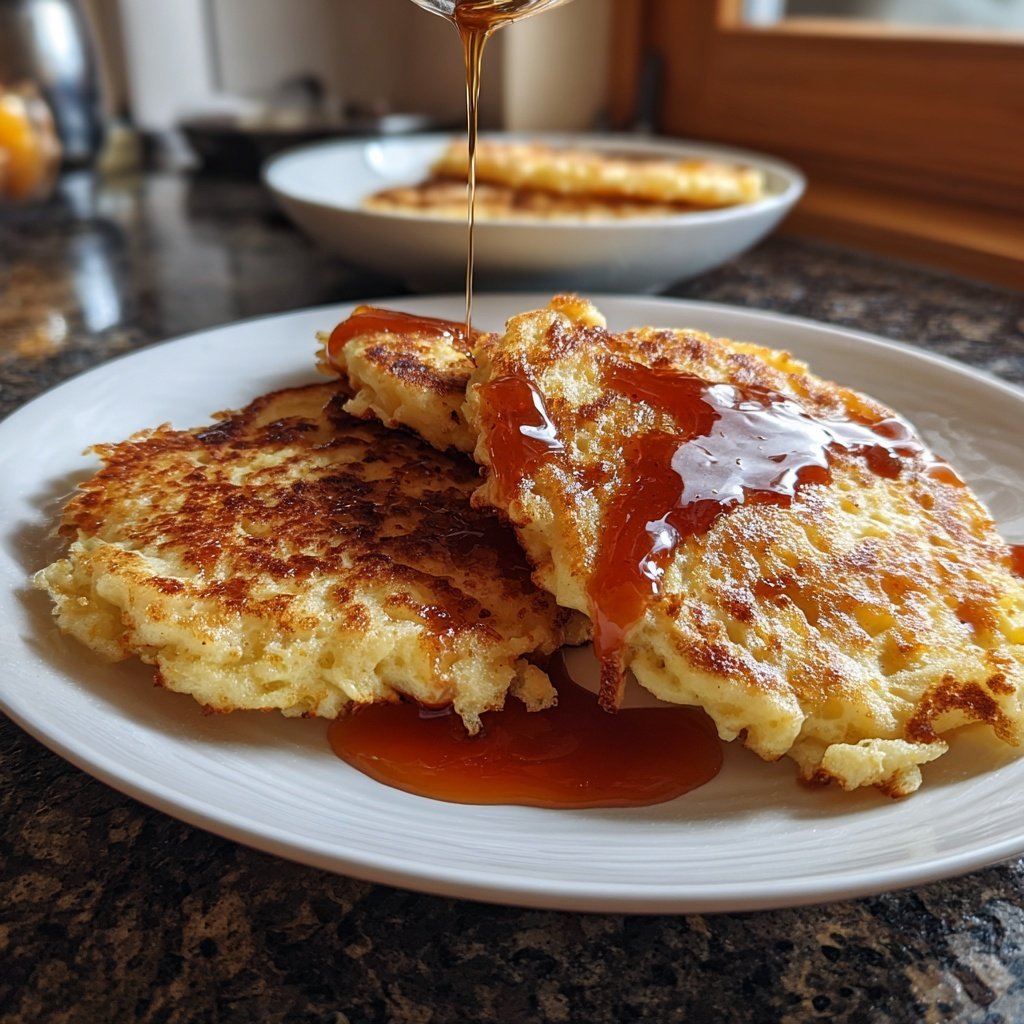 Pfannkuchen mit Apfelmus
